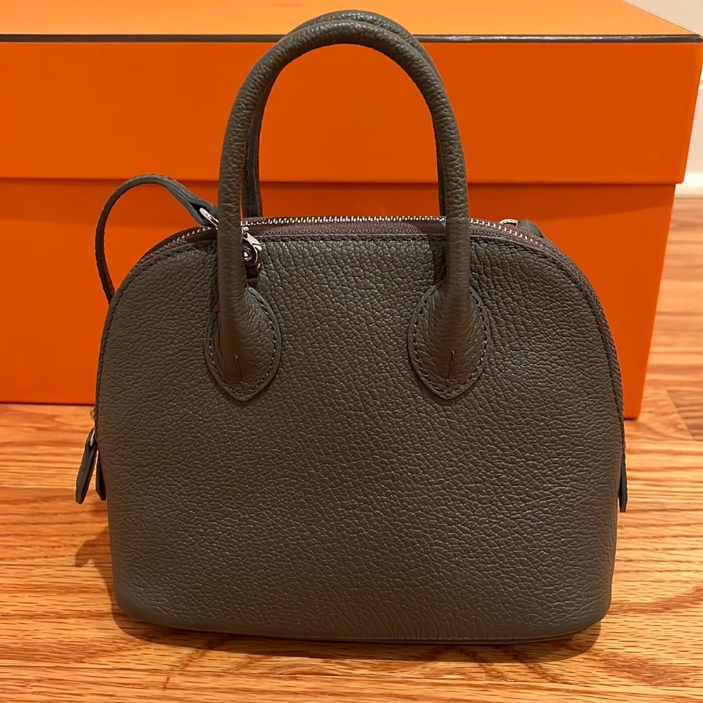 NWOT! Hermes mini bolide style Etoupe color handbag